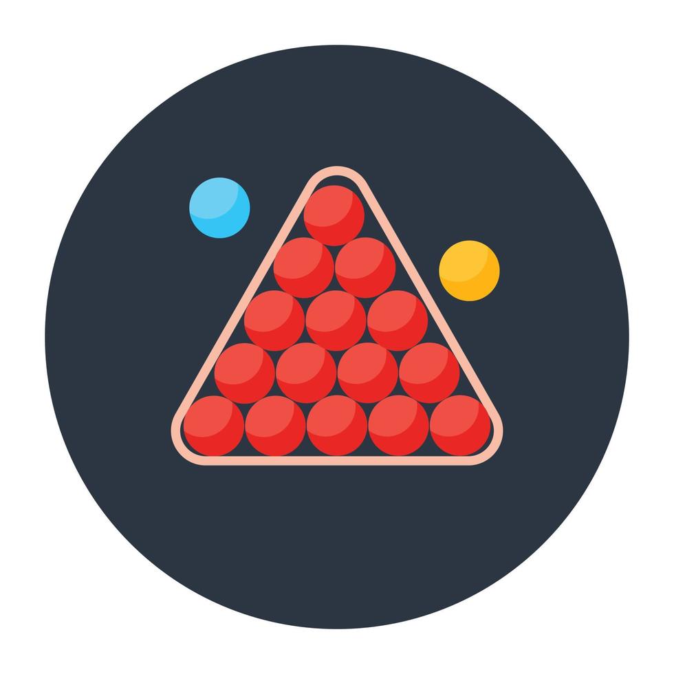 Cue sports icon in editable style vector