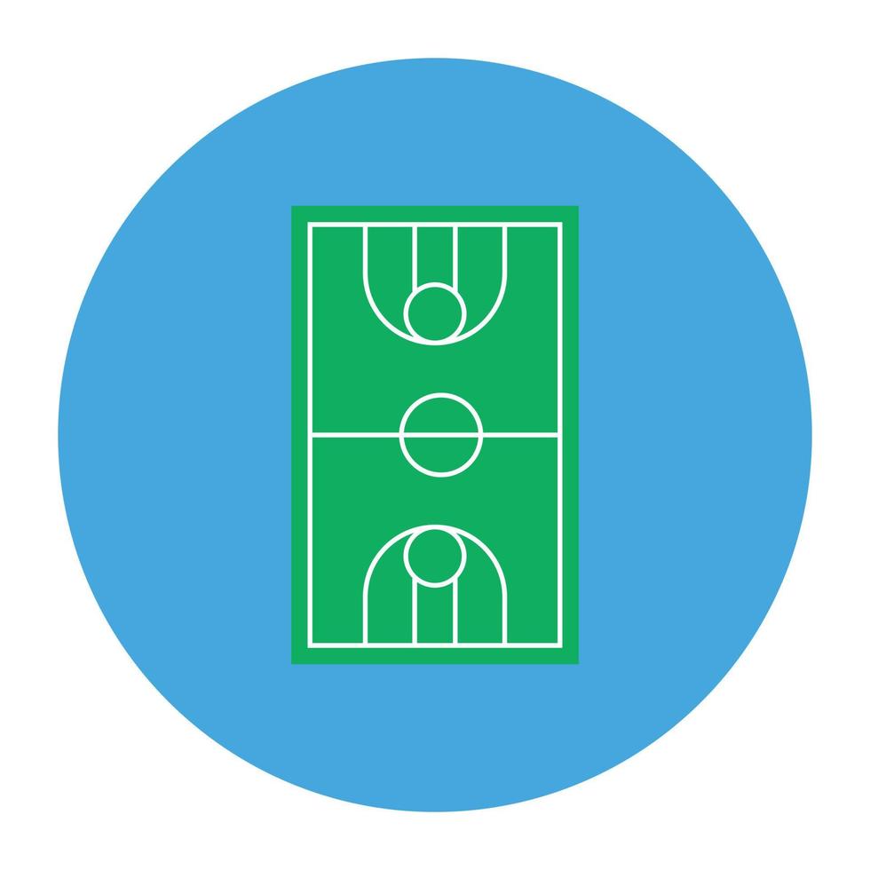 Match court icon in modern flat style vector