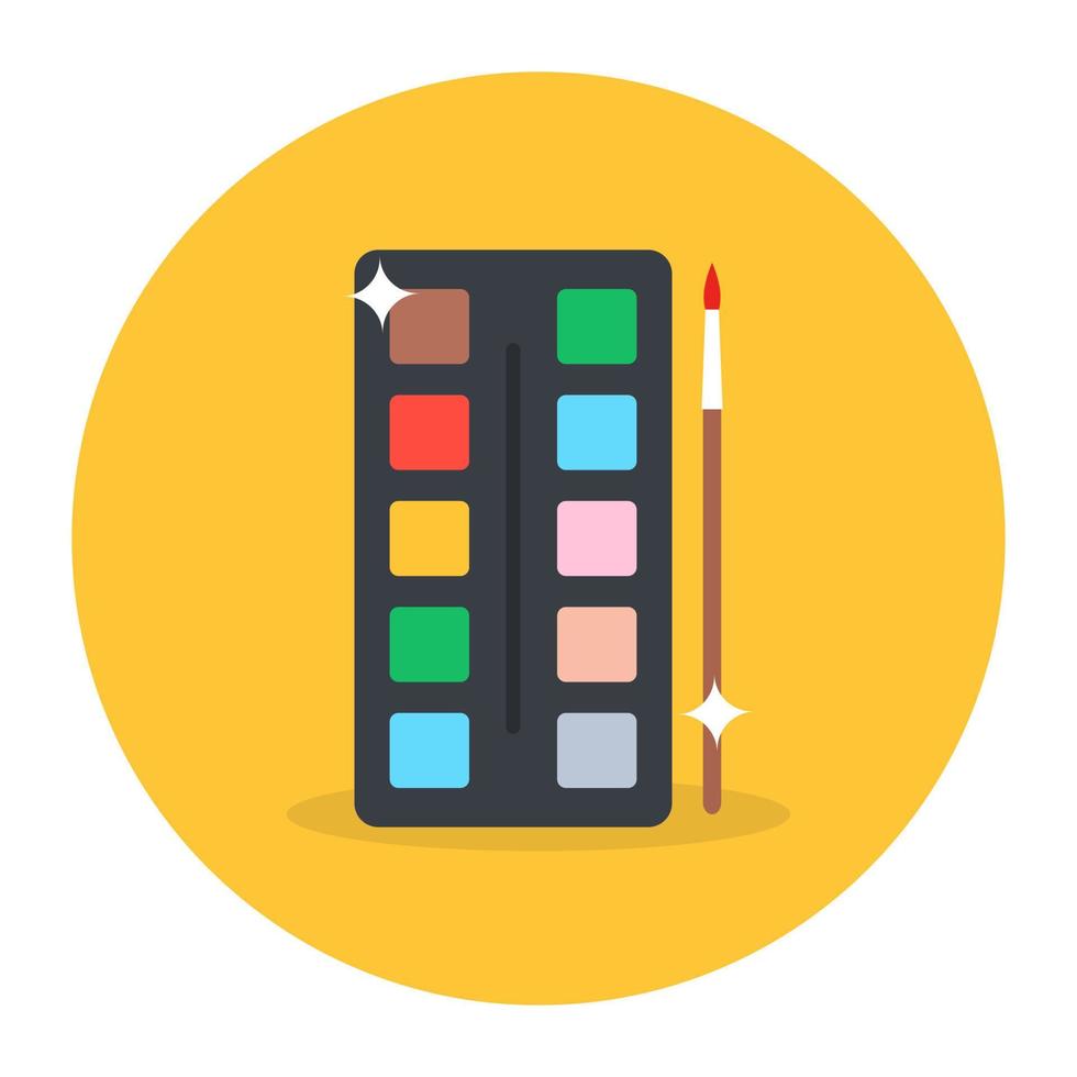 Design of paint palette, editable icon of color paint vector