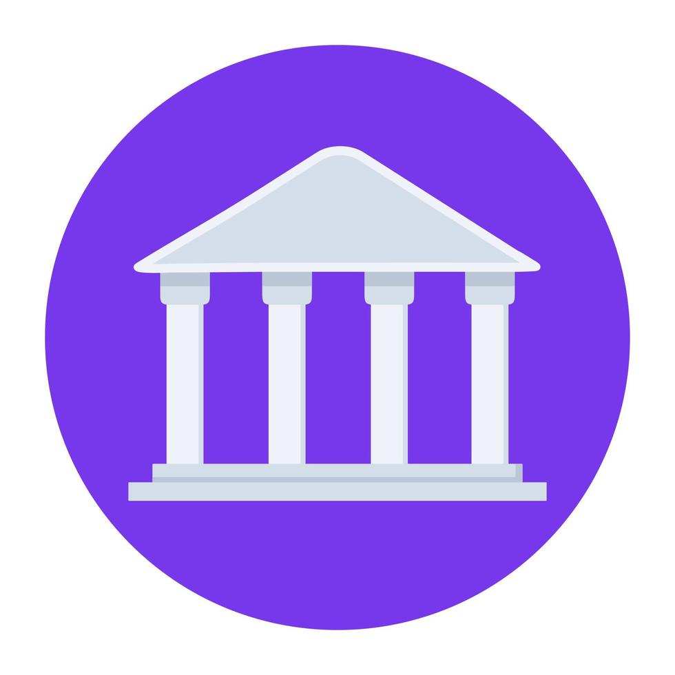 Unique vector of library isolated on blue background