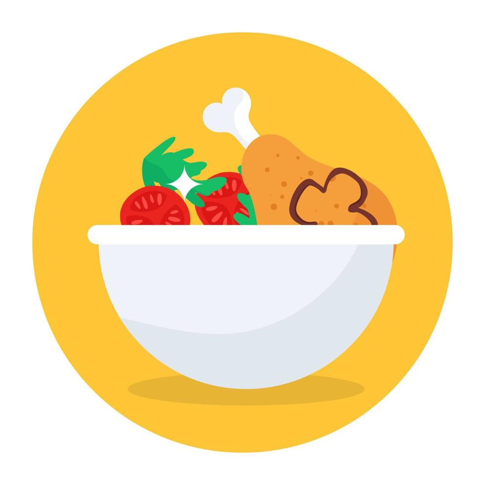 diseño de icono de ensalada de verduras, vector editable de verduras