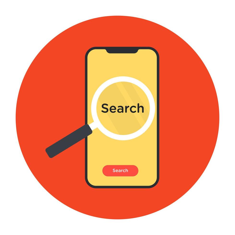 Buy online icon in trendy style, mobile shopping vector
