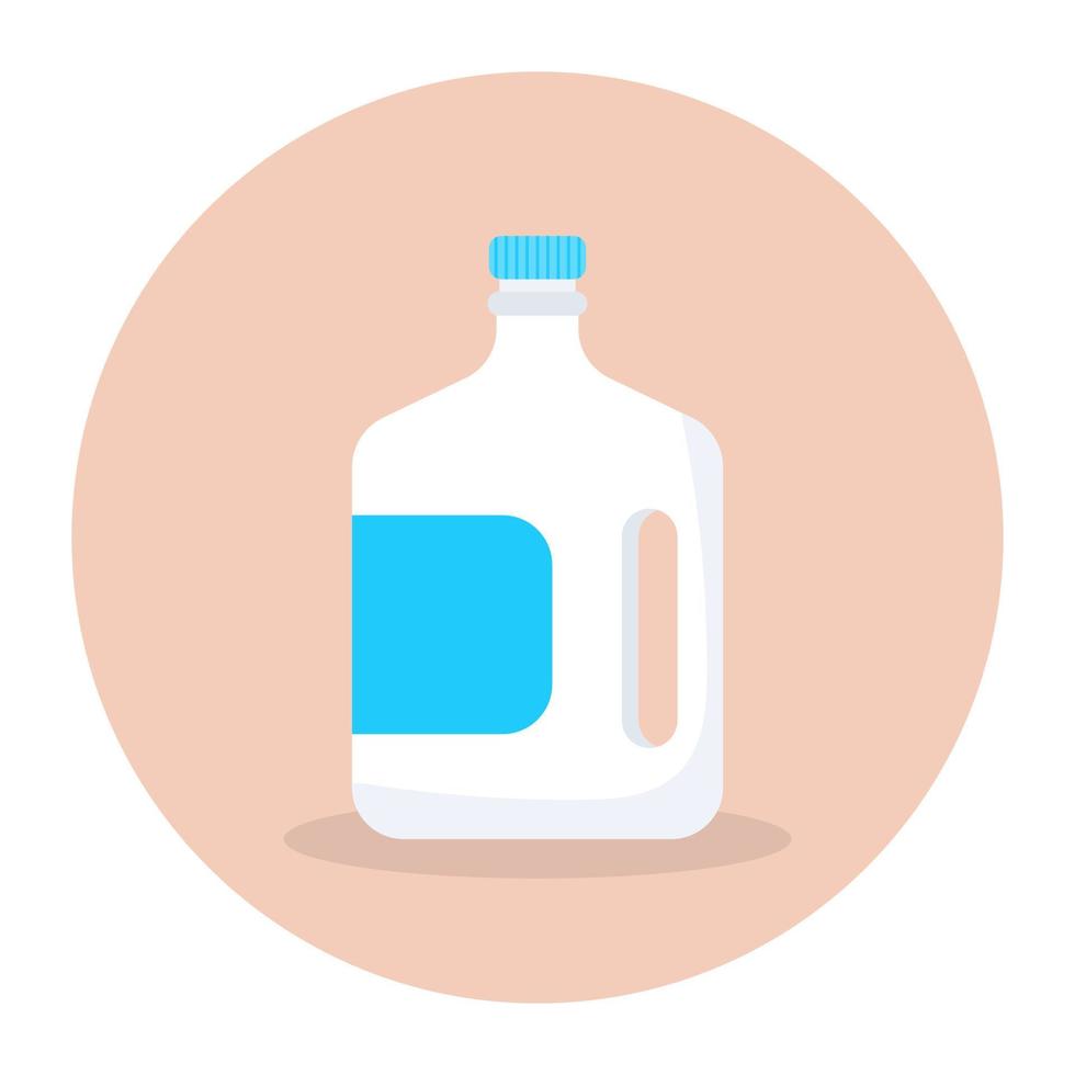 Milk bottle icon in editable style, milk container vector