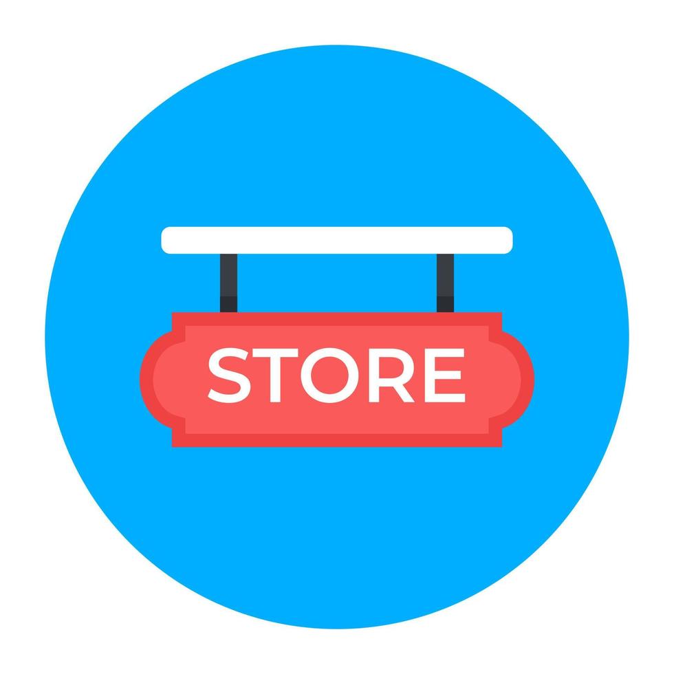 Store board icon in editable trendy style vector