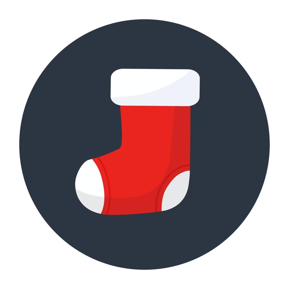 Foot sock icon design, modern flat vector