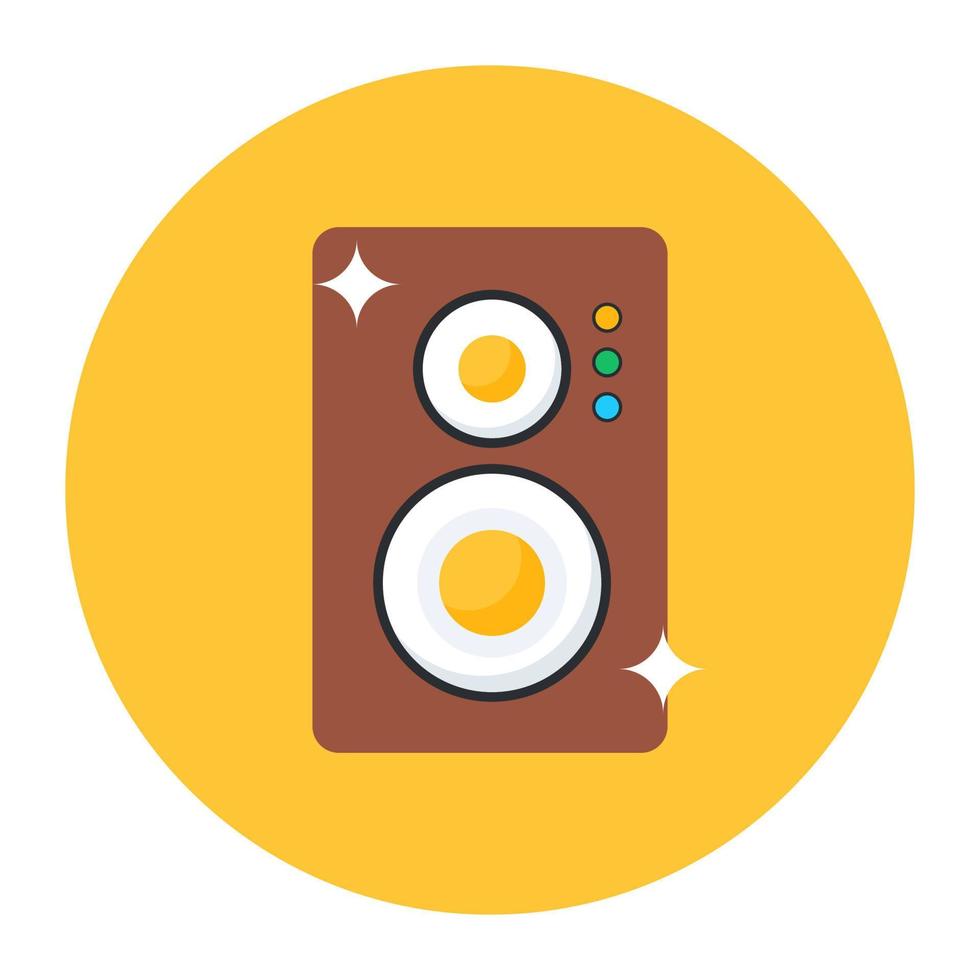 Audio speaker icon, trendy vector design of sound system