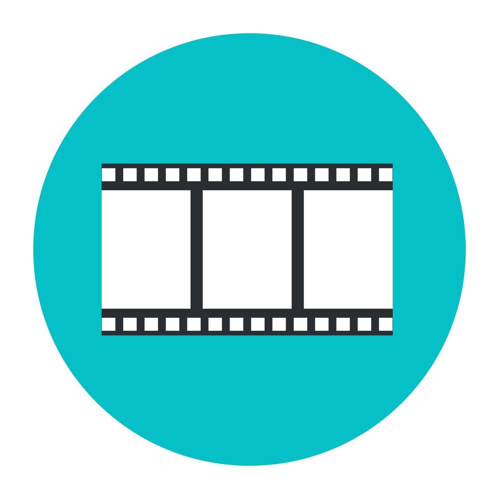 Design of image reel, an icon of movie reel vector