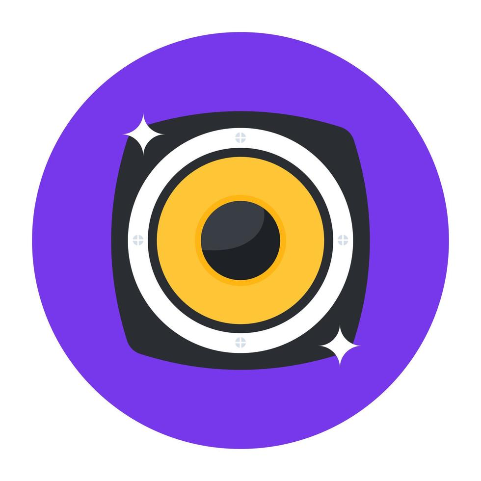 Woofer icon, trendy vector design of sound system
