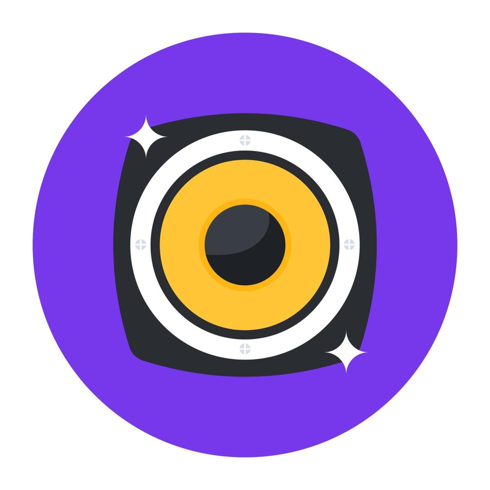 Woofer icon, trendy vector design of sound system