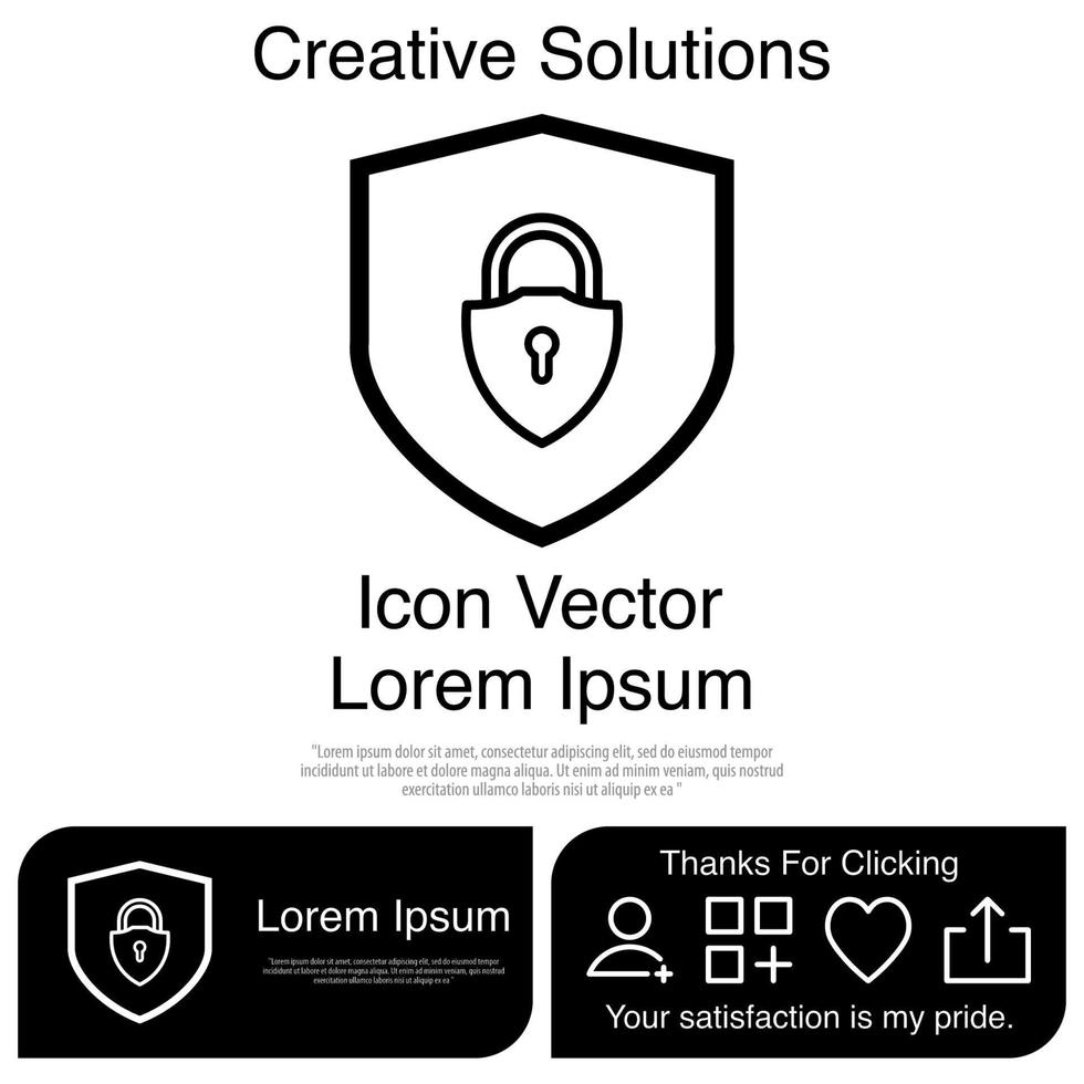Cyber Security Icon Vector EPS 10