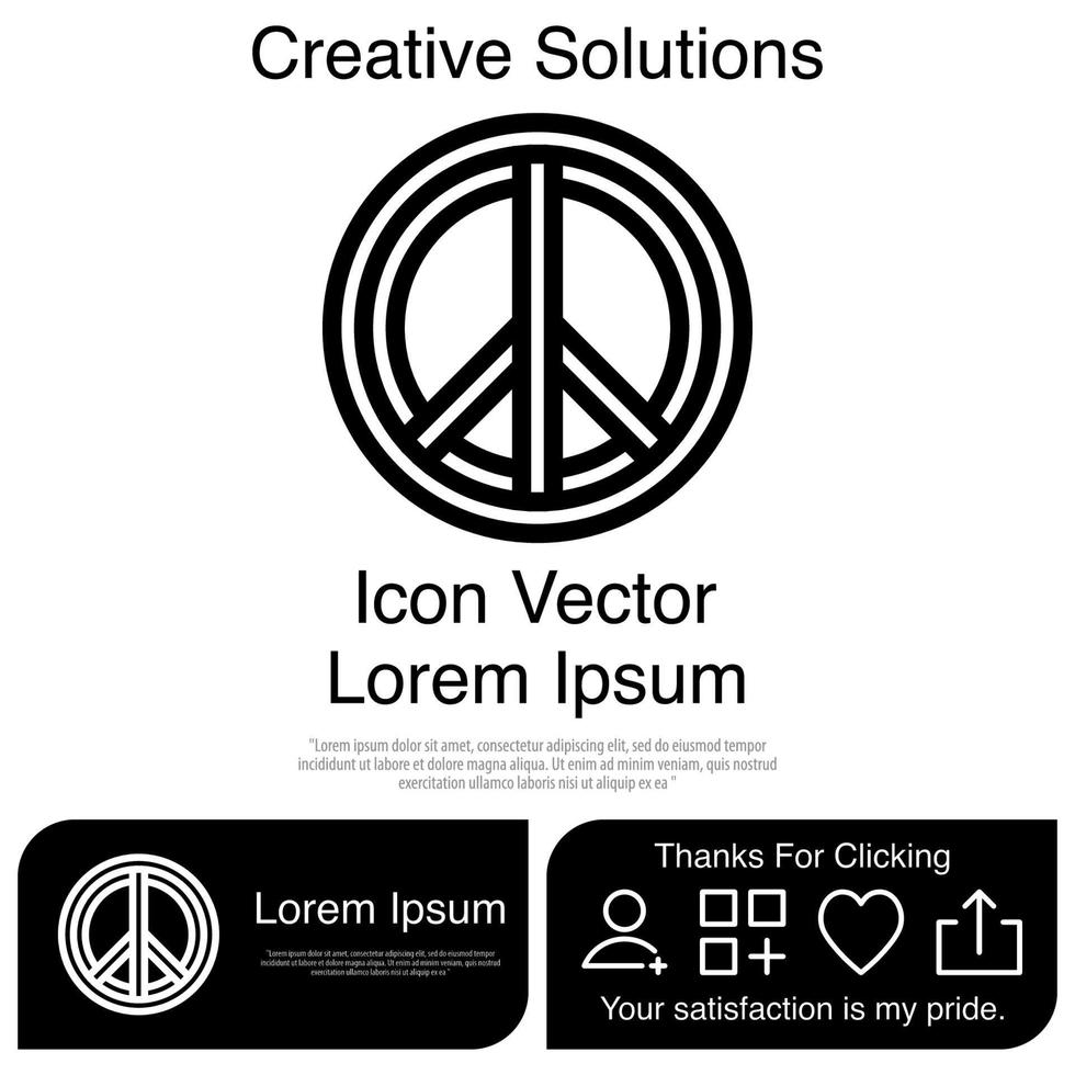 paz, icono, vector, eps, 10 vector