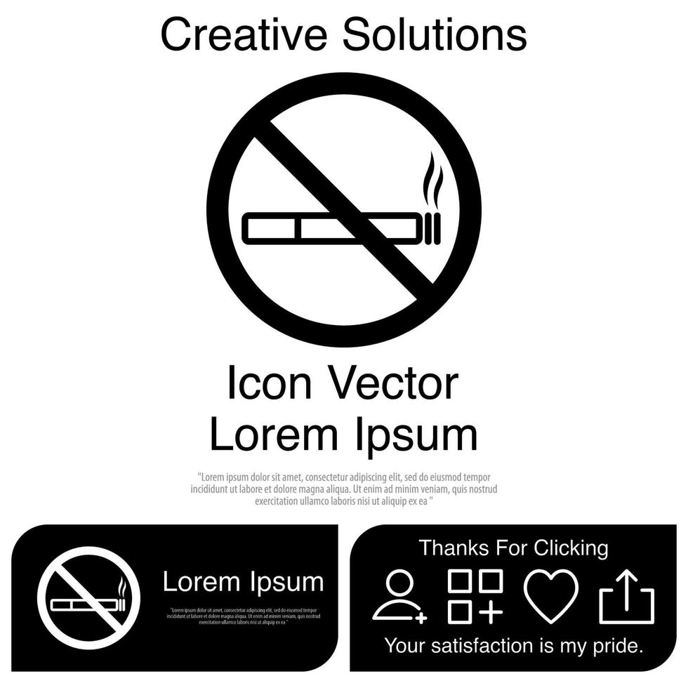 icono de fumar eps vectoriales 10 vector