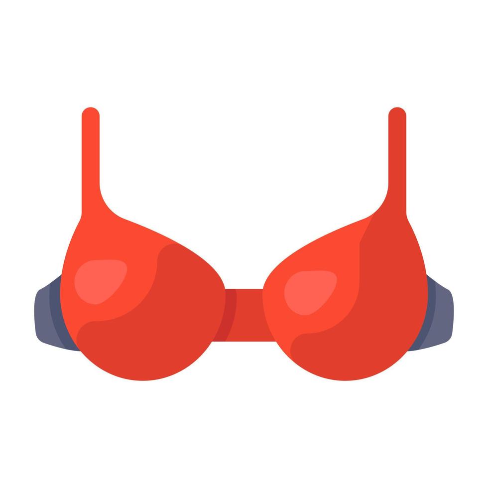 Bra icon in flat style, women clothes 6747715 Vector Art at Vecteezy