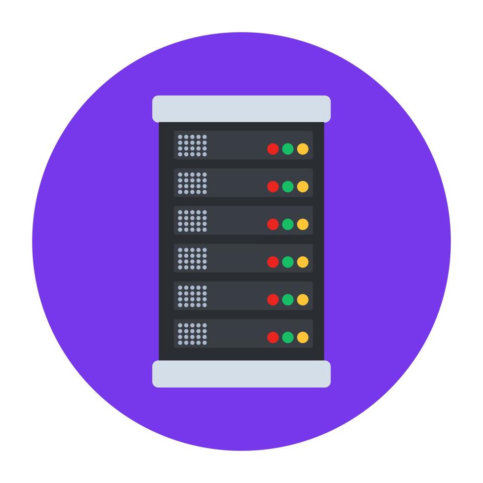 big data en un estilo redondeado plano moderno vector