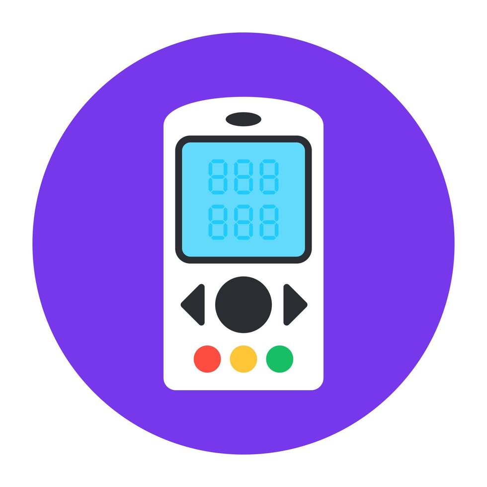 Handheld game vector, electronic video game device vector