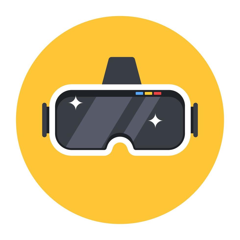 Editable vector style of vr goggles, flat icon design