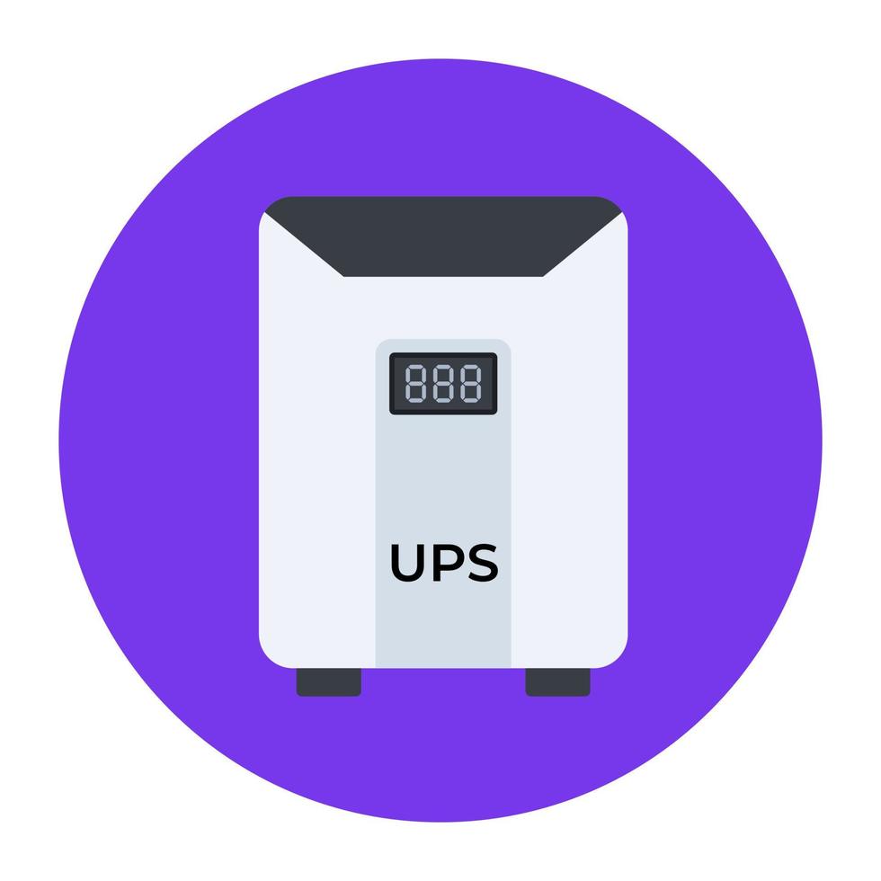 Modern flat rounded vector of ups