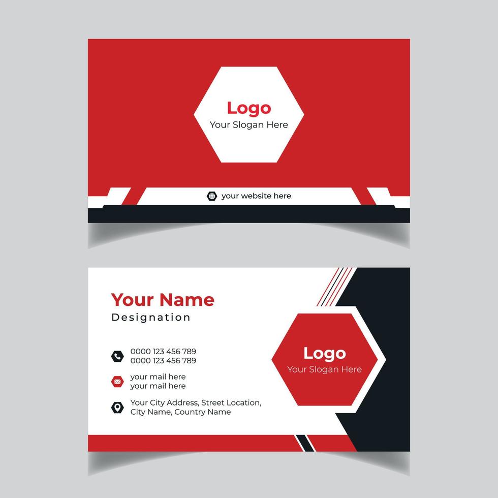 Creative and Modern Corporate Business Card Template vector