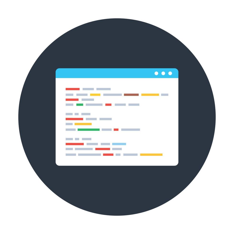 Web interface, flat rounded icon of ux design isolated on grey background vector