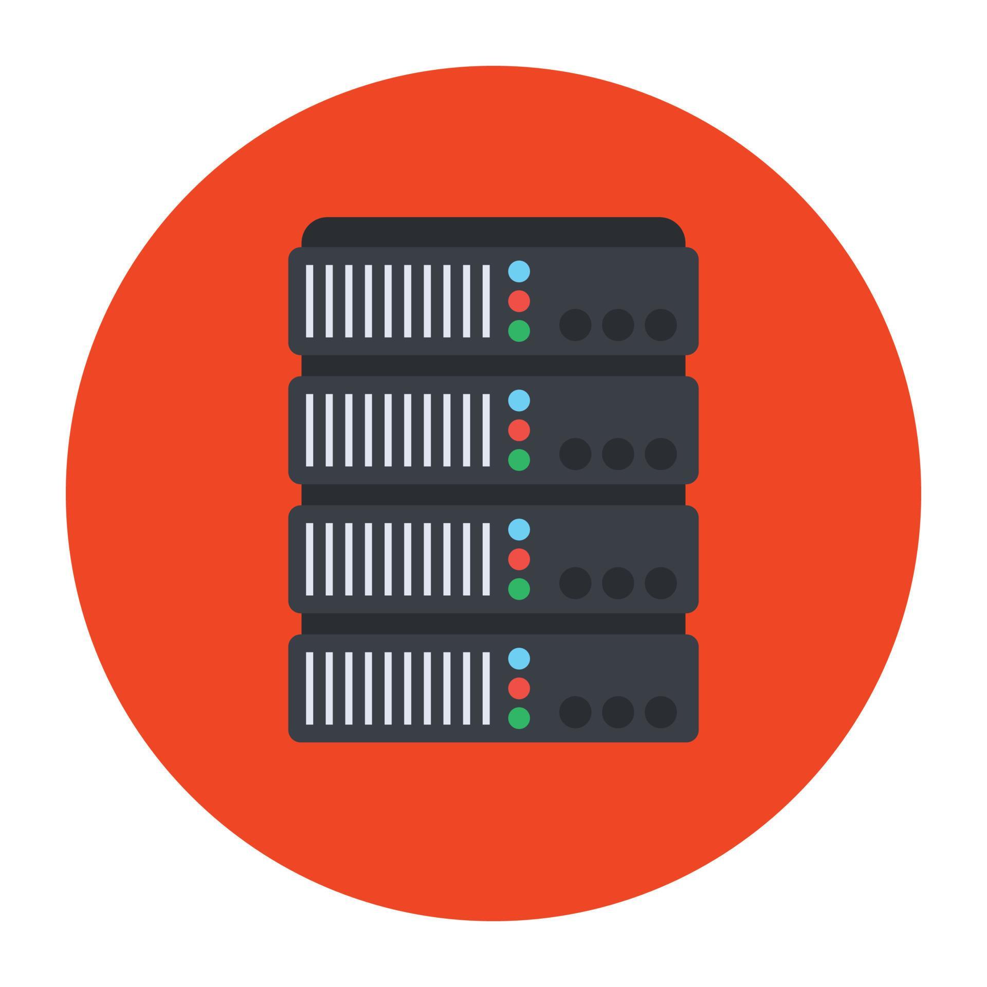 Data storage concept, editable flat rounded icon 6748118 Vector Art at ...