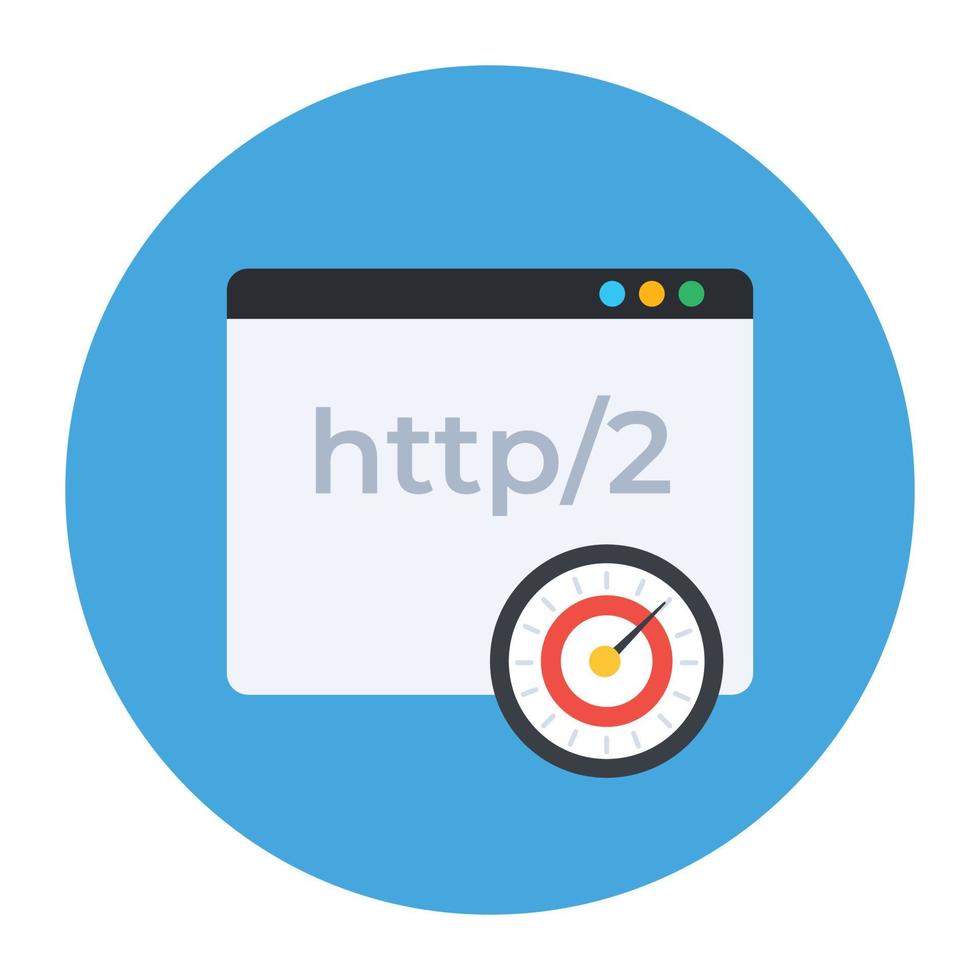 Web icon, conceptual vector of website with server