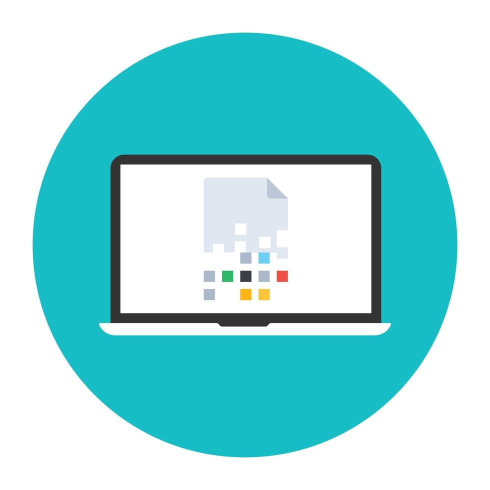Application interface vector, modern flat rounded icon vector