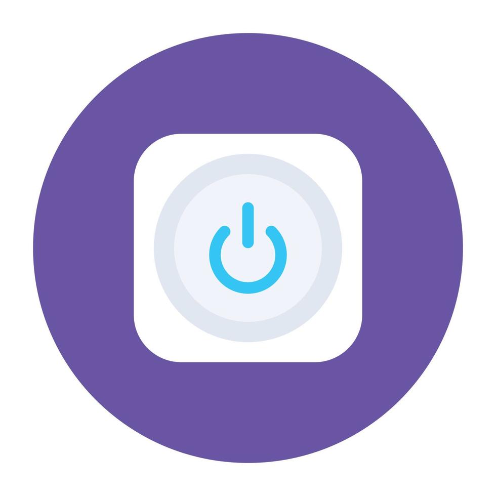 Power button, an icon of shutdown button vector