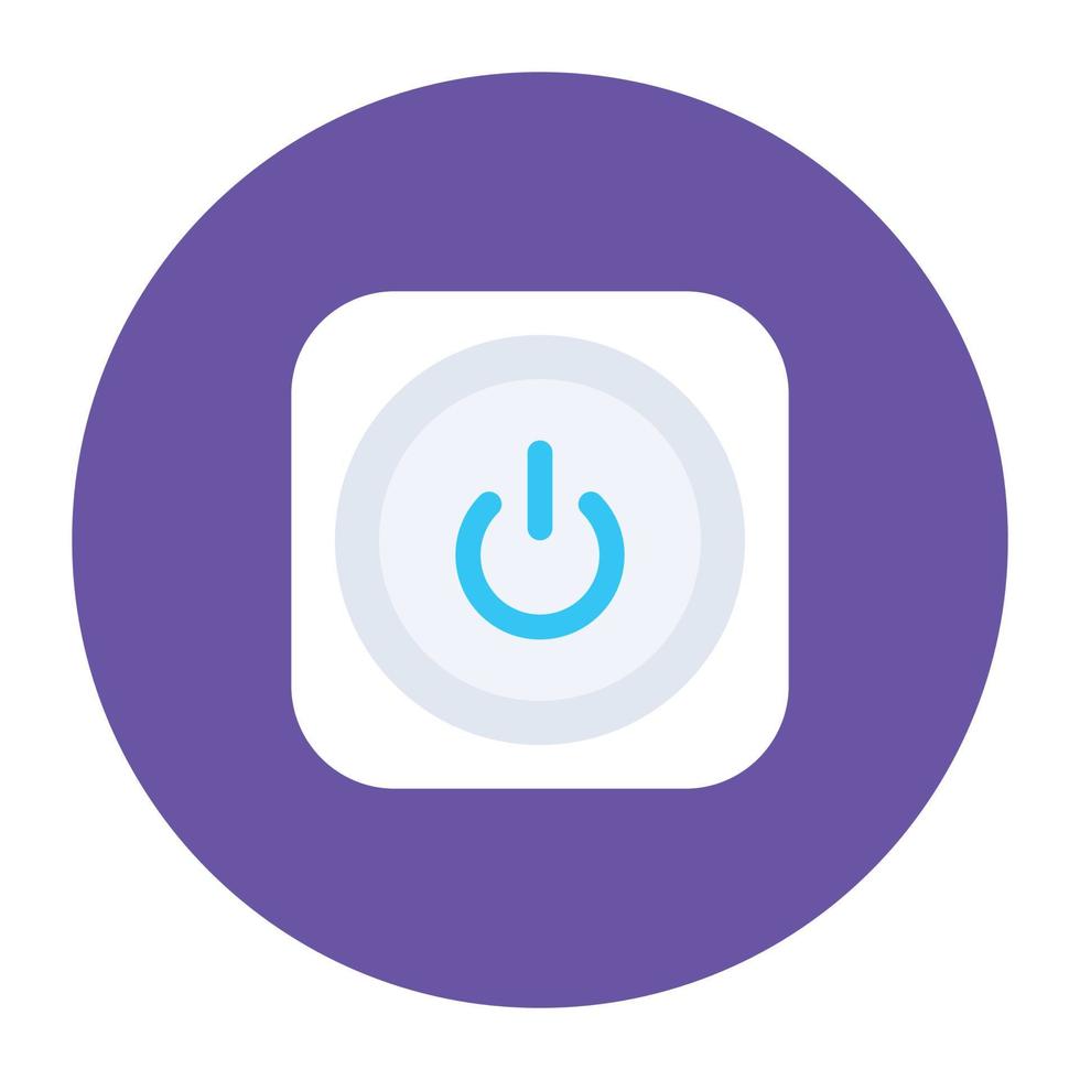 Power button, an icon of shutdown button vector