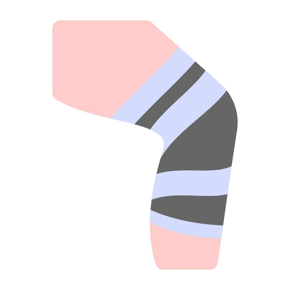 Upper legs, flat vector of bodybuilder