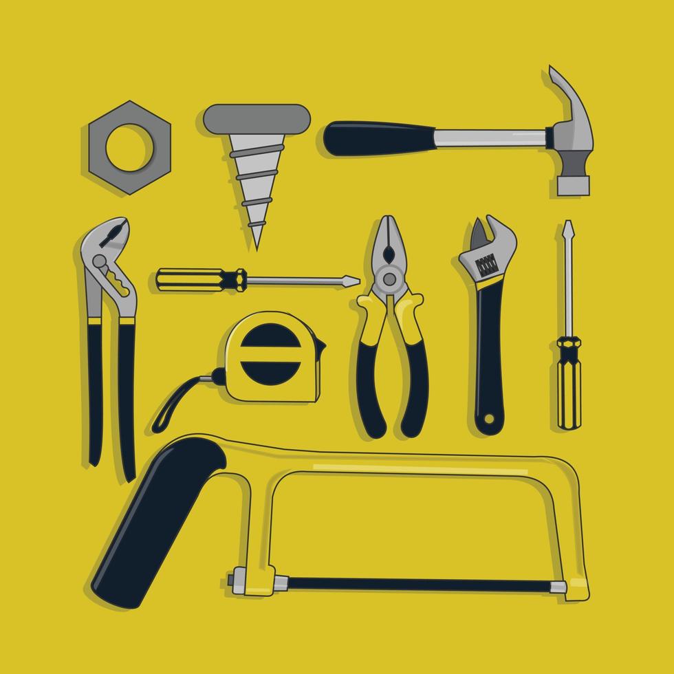 Construction tool in cartoon vector drawing