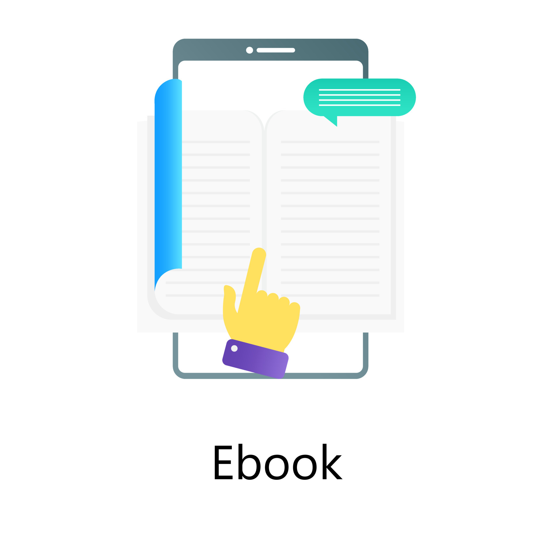 Digital library, ebook in editable style vector 6748533 Vector Art at