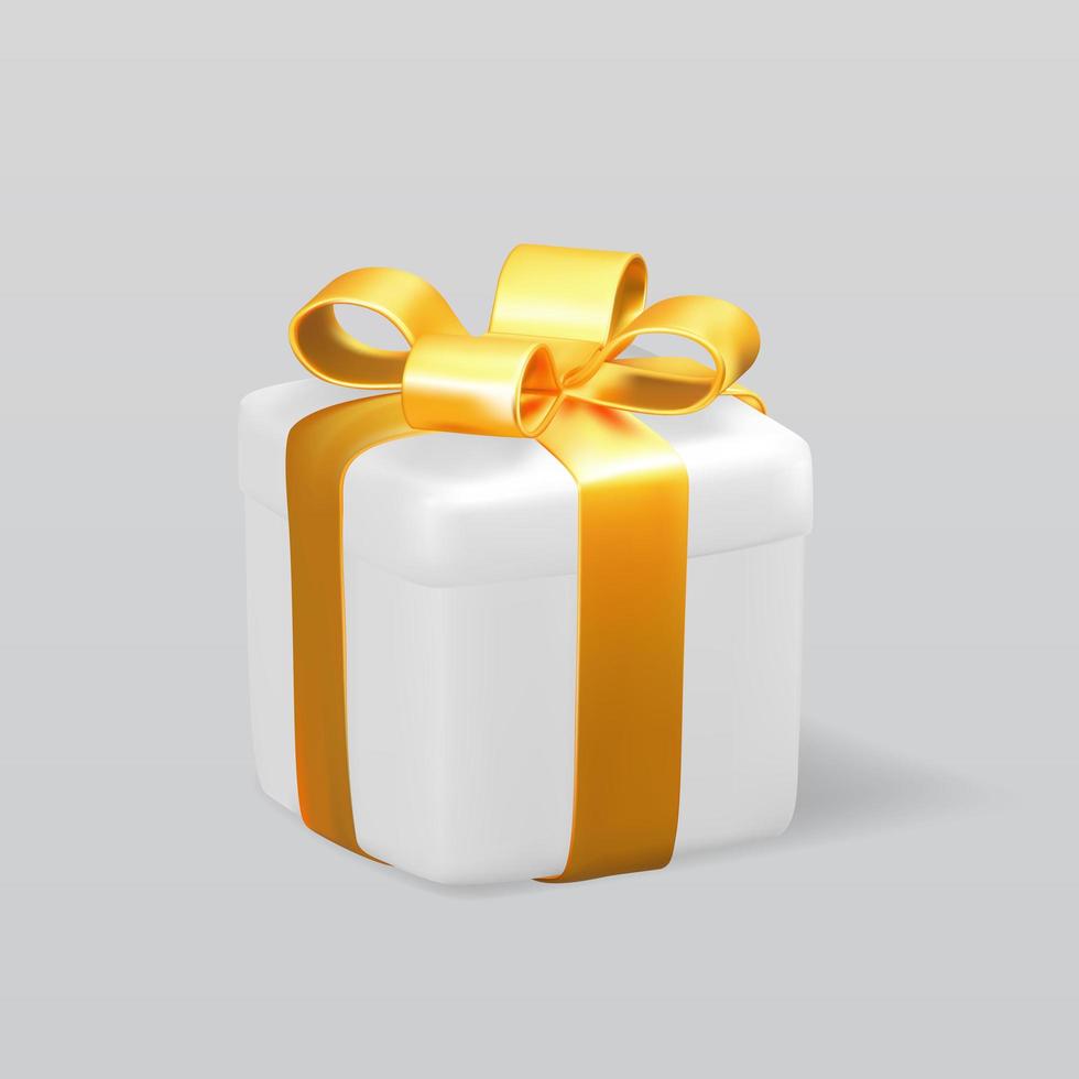 Realistic 3D Gift Box Vector Illustration EPS10.