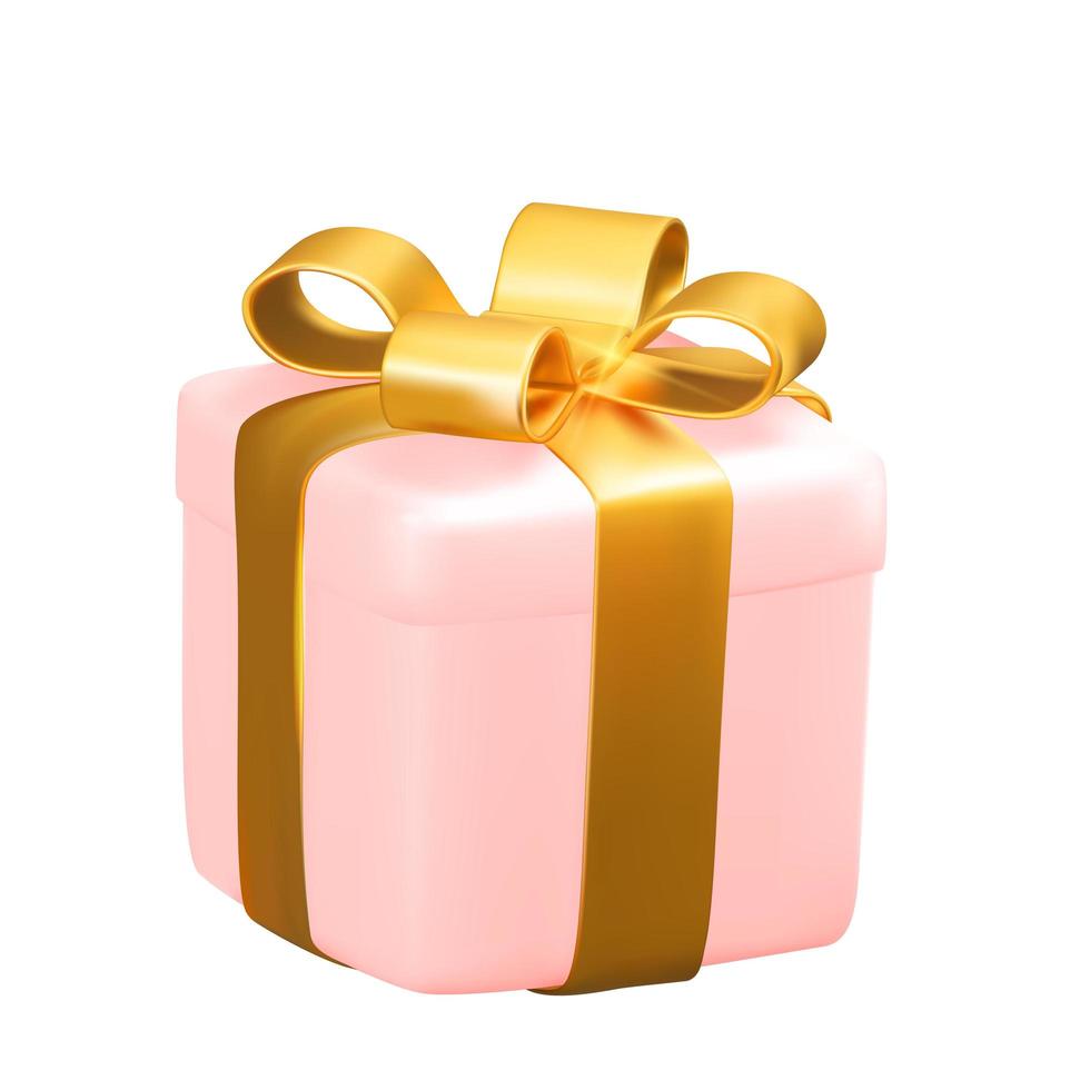 Realistic 3D Gift Box Vector Illustration EPS10.