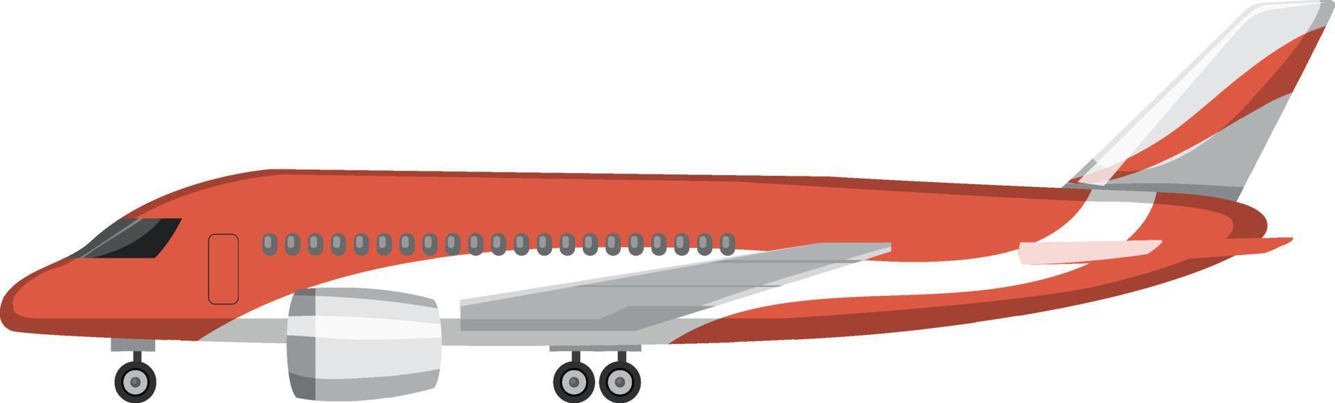 un avión en estilo de dibujos animados aislado vector