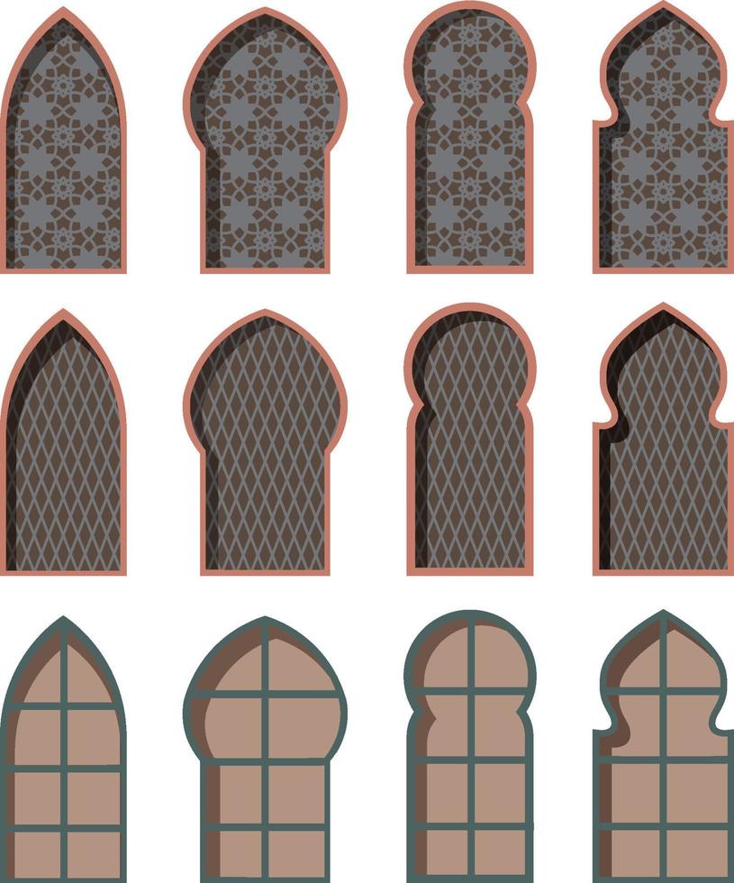 Different design of windows vector