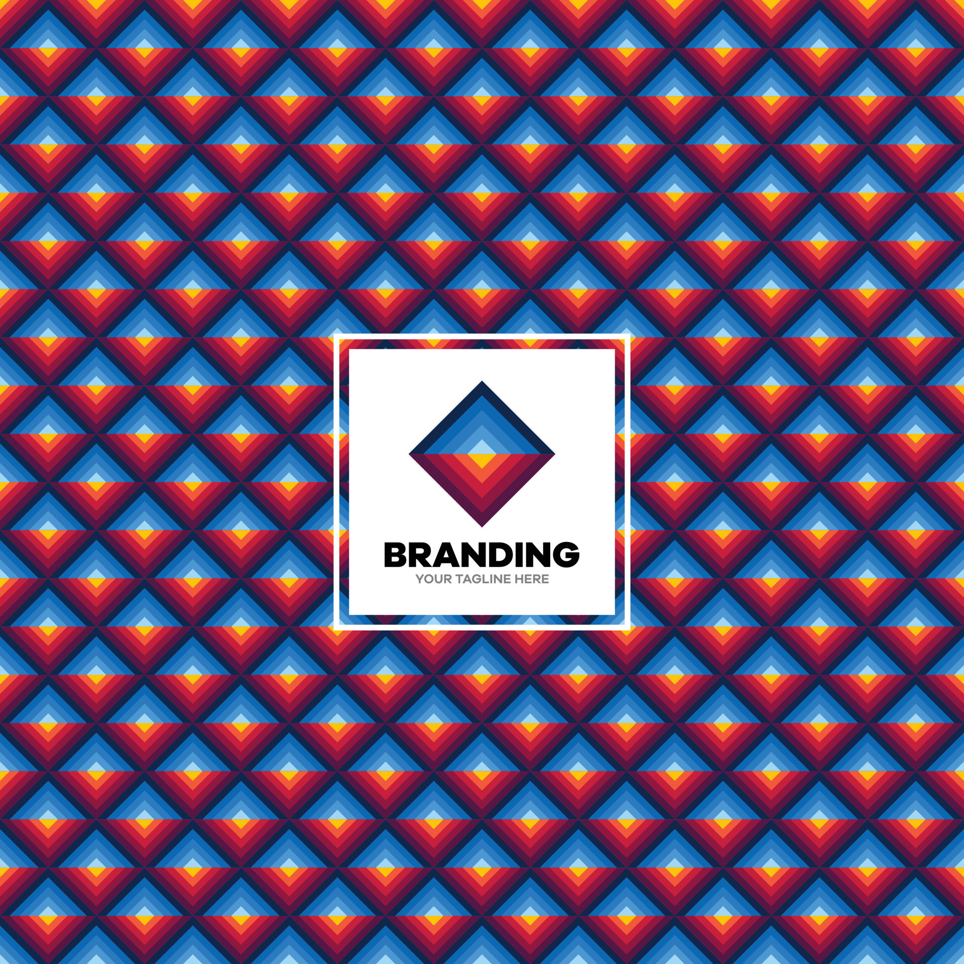 Colorful Logo Pattern design. Seamless colorful square vector pattern