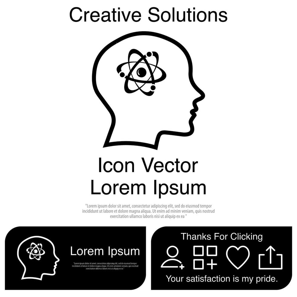 cabeza, icono, vector, eps, 10 vector