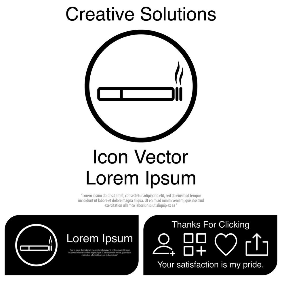 Smoking Icon Vector EPS 10