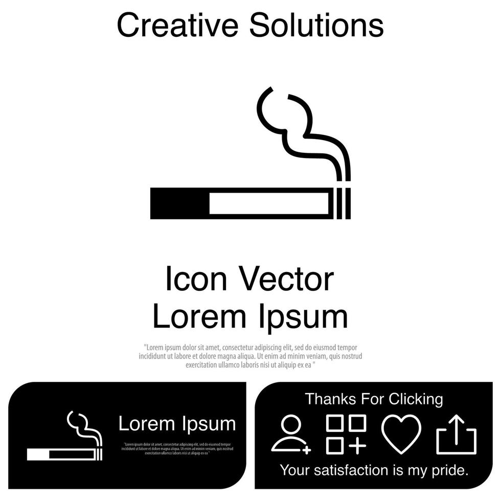 Smoking Icon Vector EPS 10