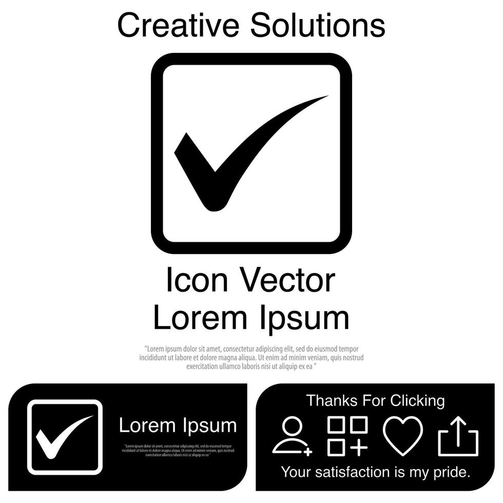 Tick icon Vector EPS 10