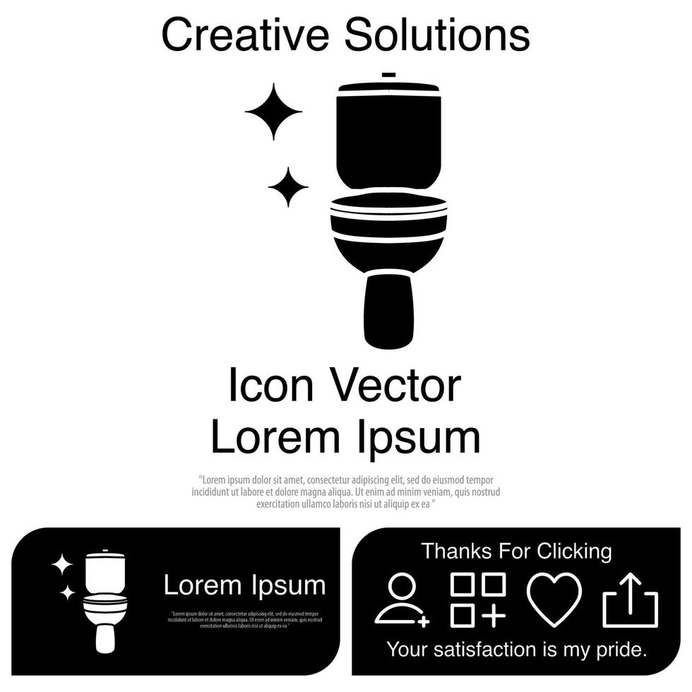 Toilet icon Vector EPS 10