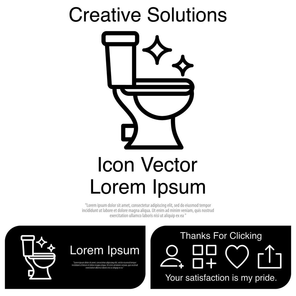 WC icono vectoriales eps 10 vector