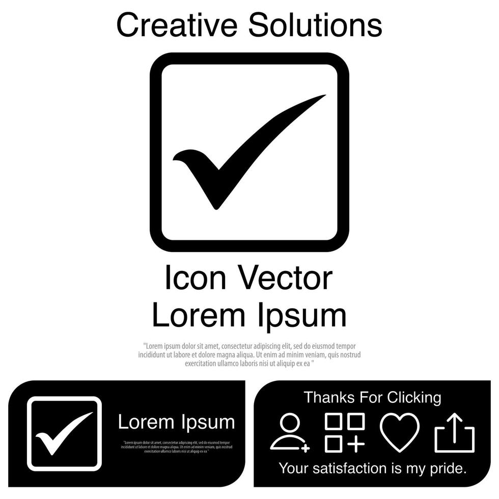 Tick icon Vector EPS 10