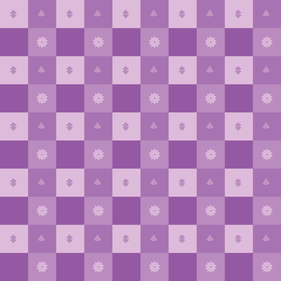 Plaid fabric violet color tartan textile gingham kids checkerboard abstract background wallpaper template pattern seamless vector illustration EPS 10082021
