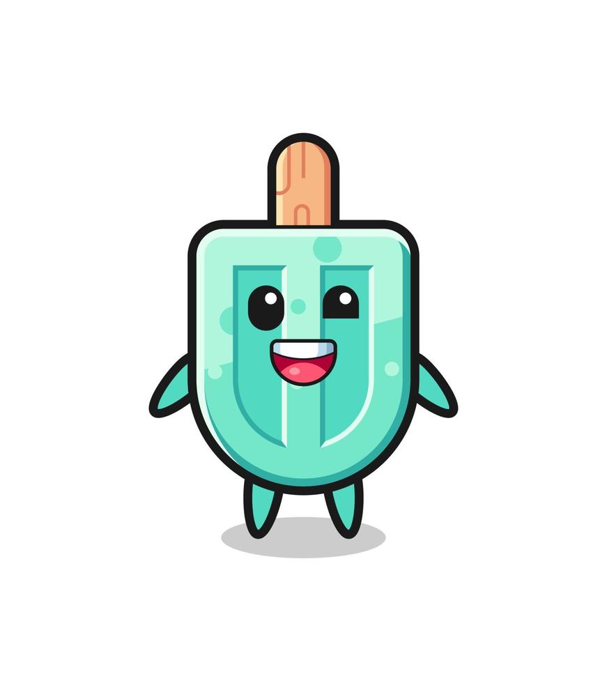 illustration of an popsicles character with awkward poses vector