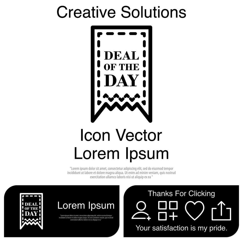 Deal of the Day Icon Vector EPS 10
