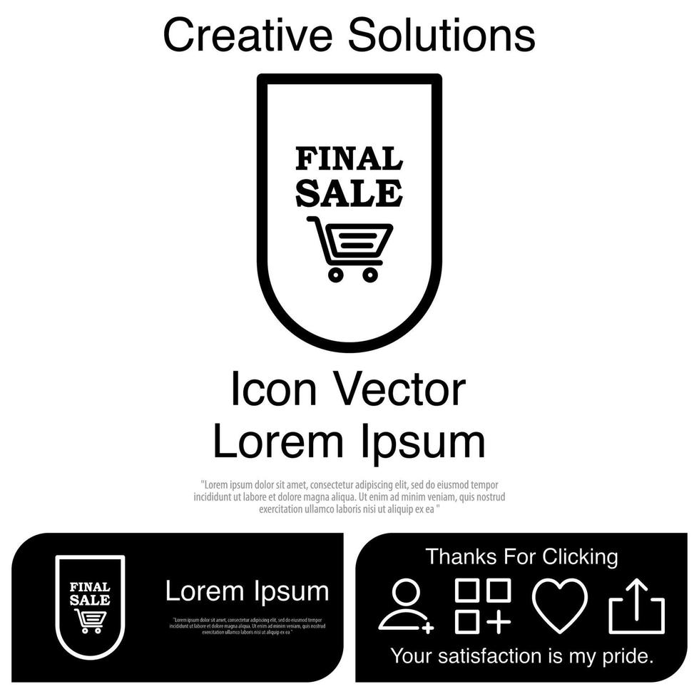 Final Sale Icon Vector EPS 10