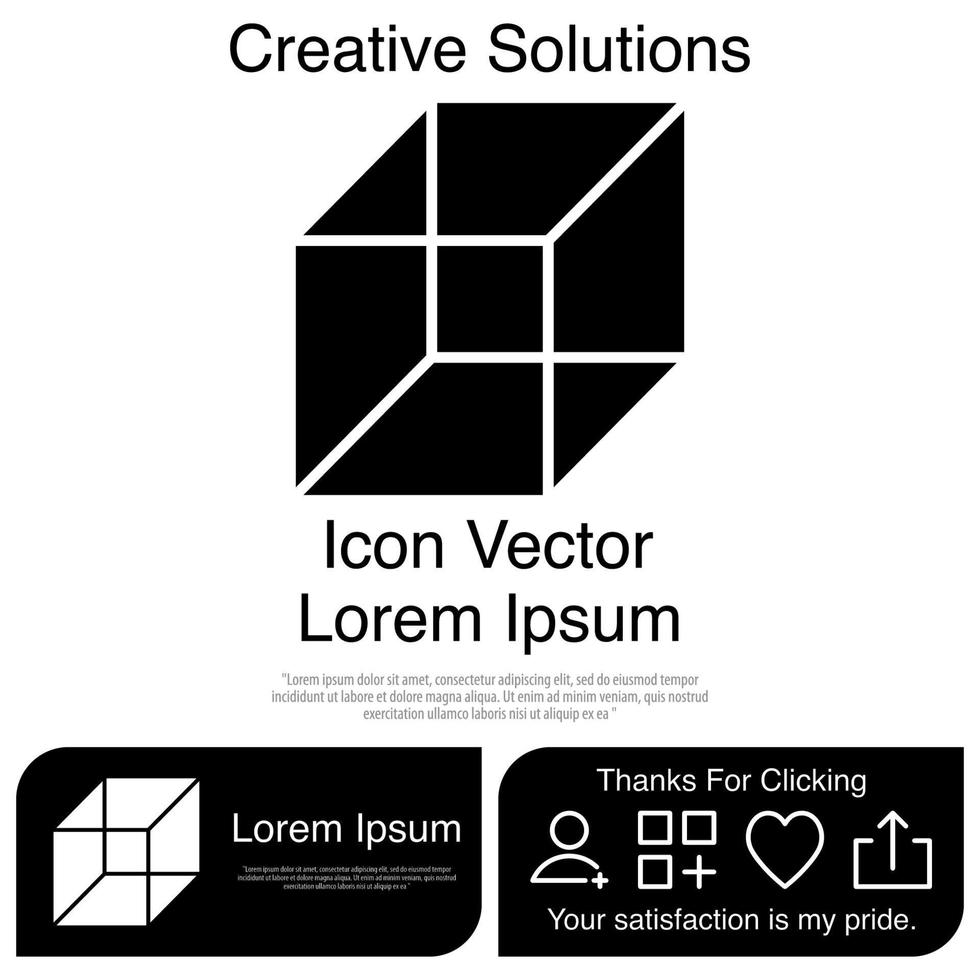 Isometric geometric Icon Vector EPS 10