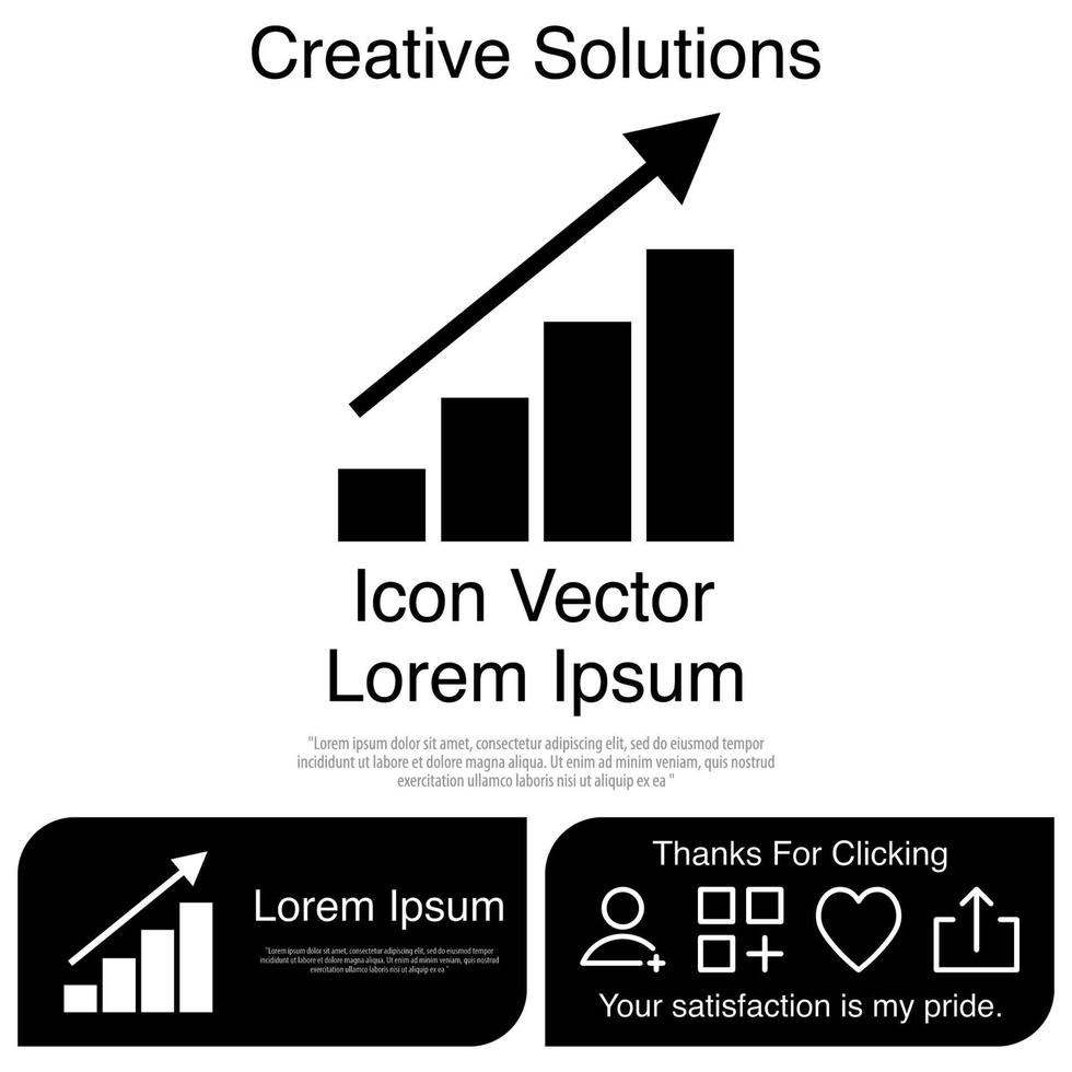 Graph Chart Icon Vector EPS 10