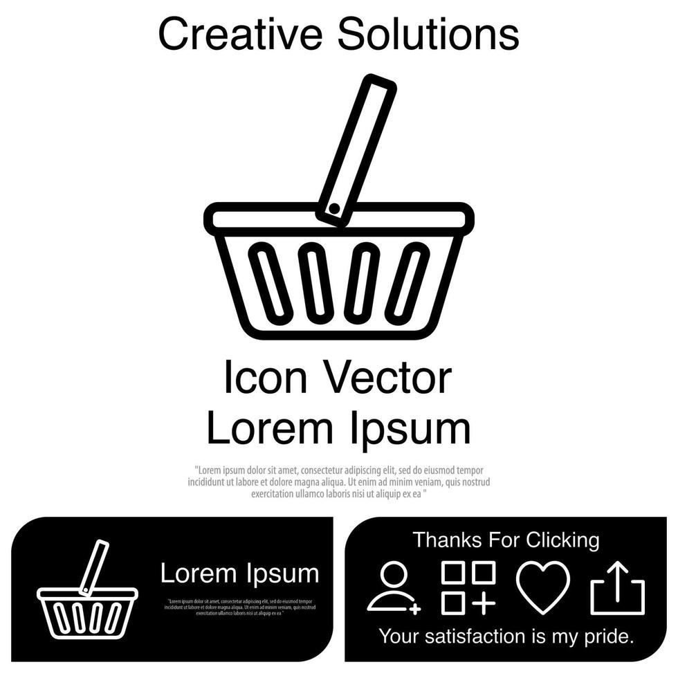 Market Basket Icon Vector EPS 10